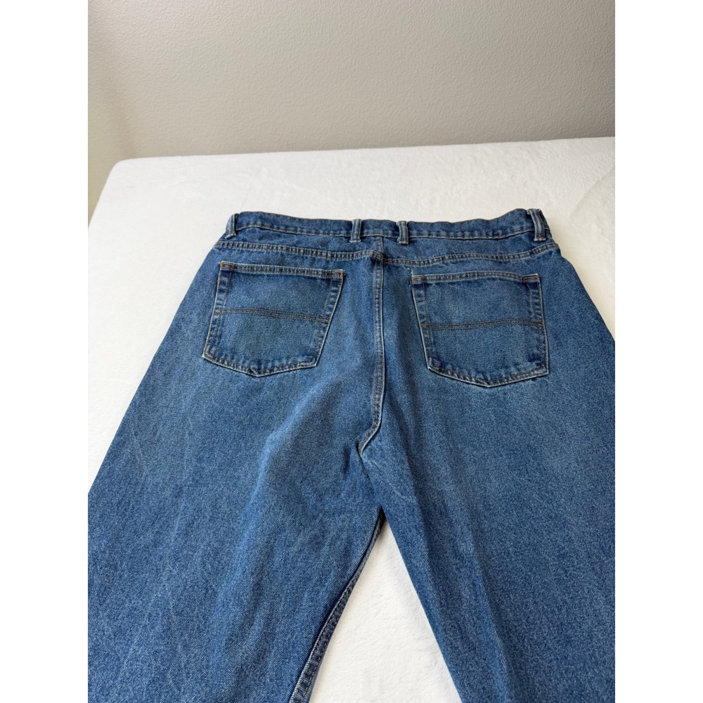 Pintlar Jeans Mens 38x36 Blue Good Straight Leg 100% Cotton Rugged Denim - Picture 6 of 12